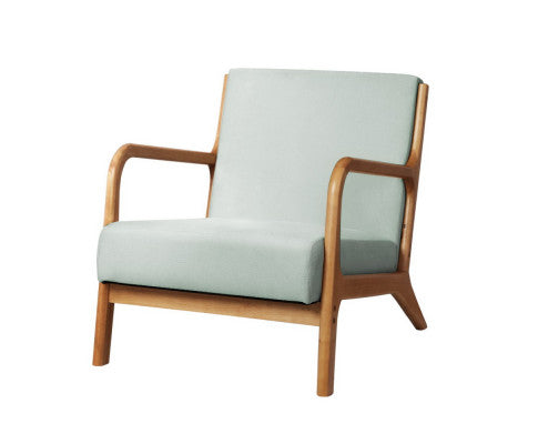 Armchair Lounge Chair Accent Armchairs Couch Sofa Bedroom Grey Wood Artiss