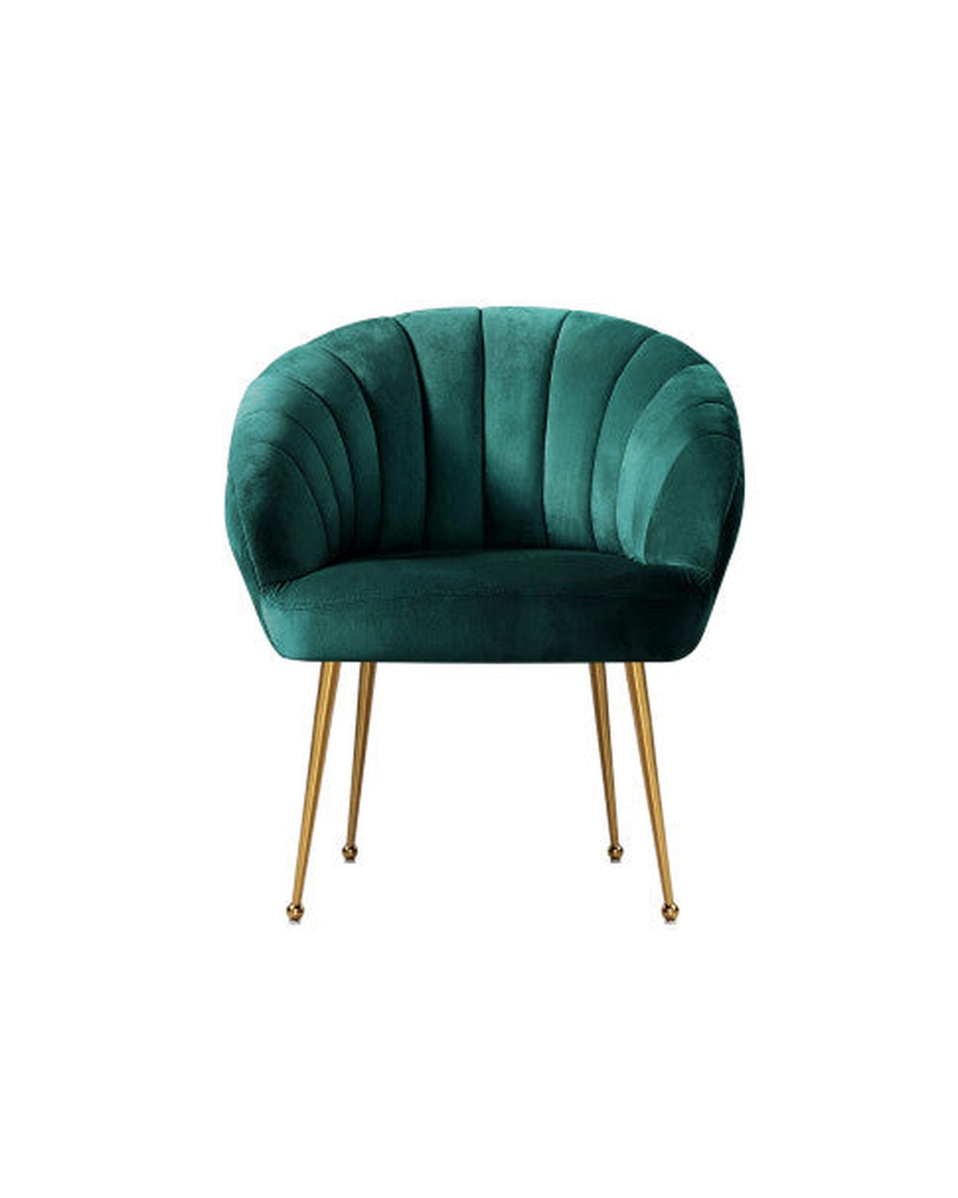 Armchair Lounge Chair Armchairs Accent Chairs Velvet Sofa Couch - Green Artiss