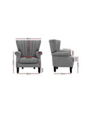 Andrew Timeless Accent Chair  - 2 Colours Artiss