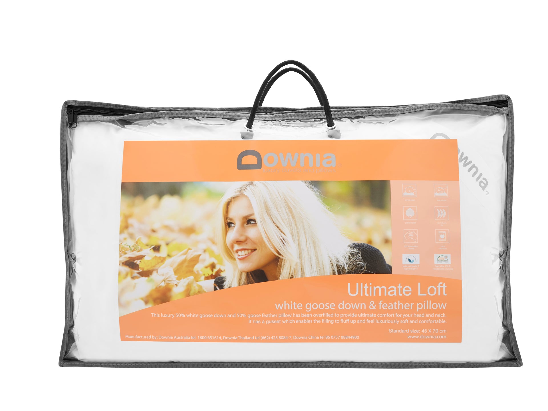 Downia Ultimate Loft 50% WGD Std Pillow Downia