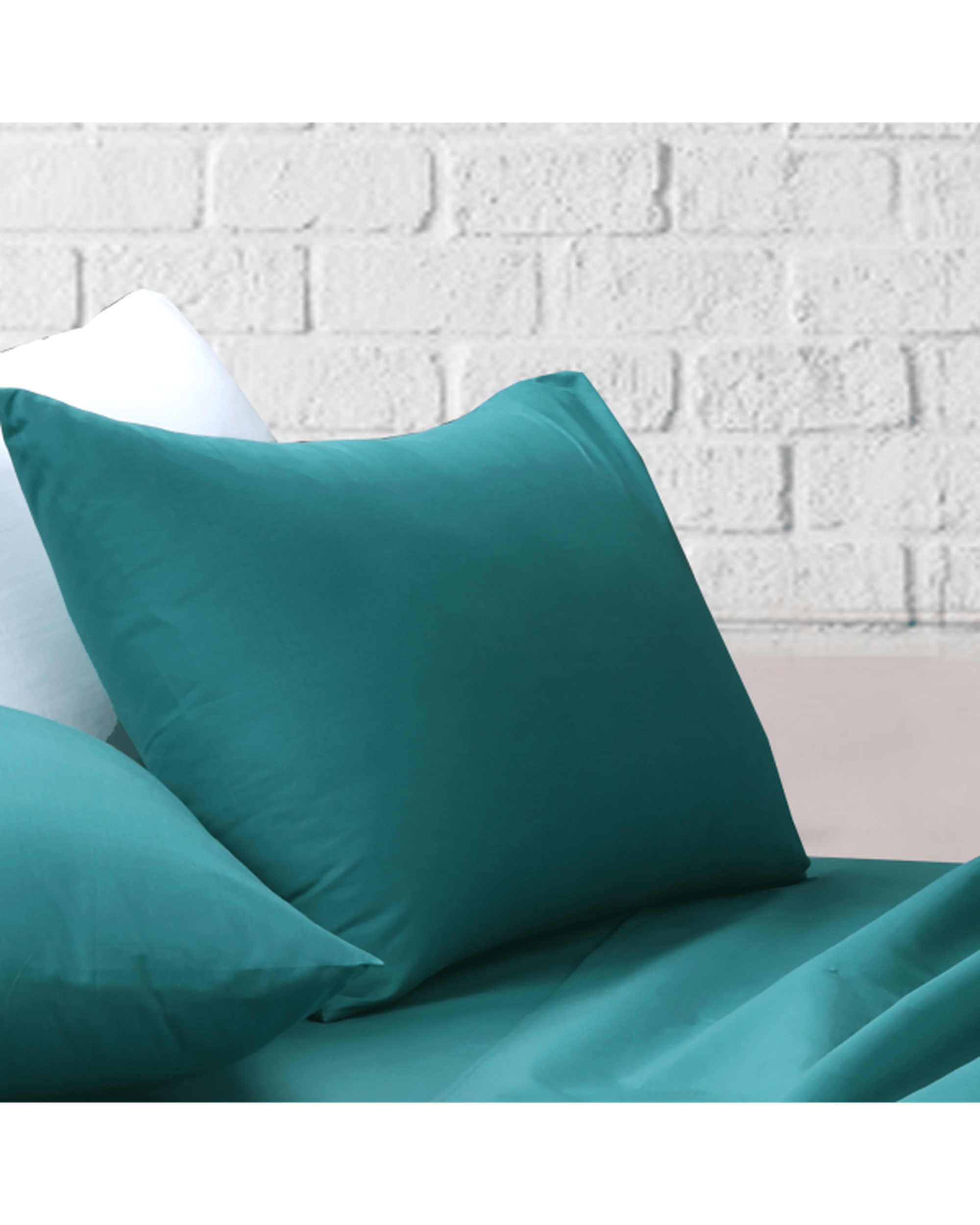 Amsons Teal Bedsheets Set- Flat & Fitted Sheets With Pillowcases Amsons