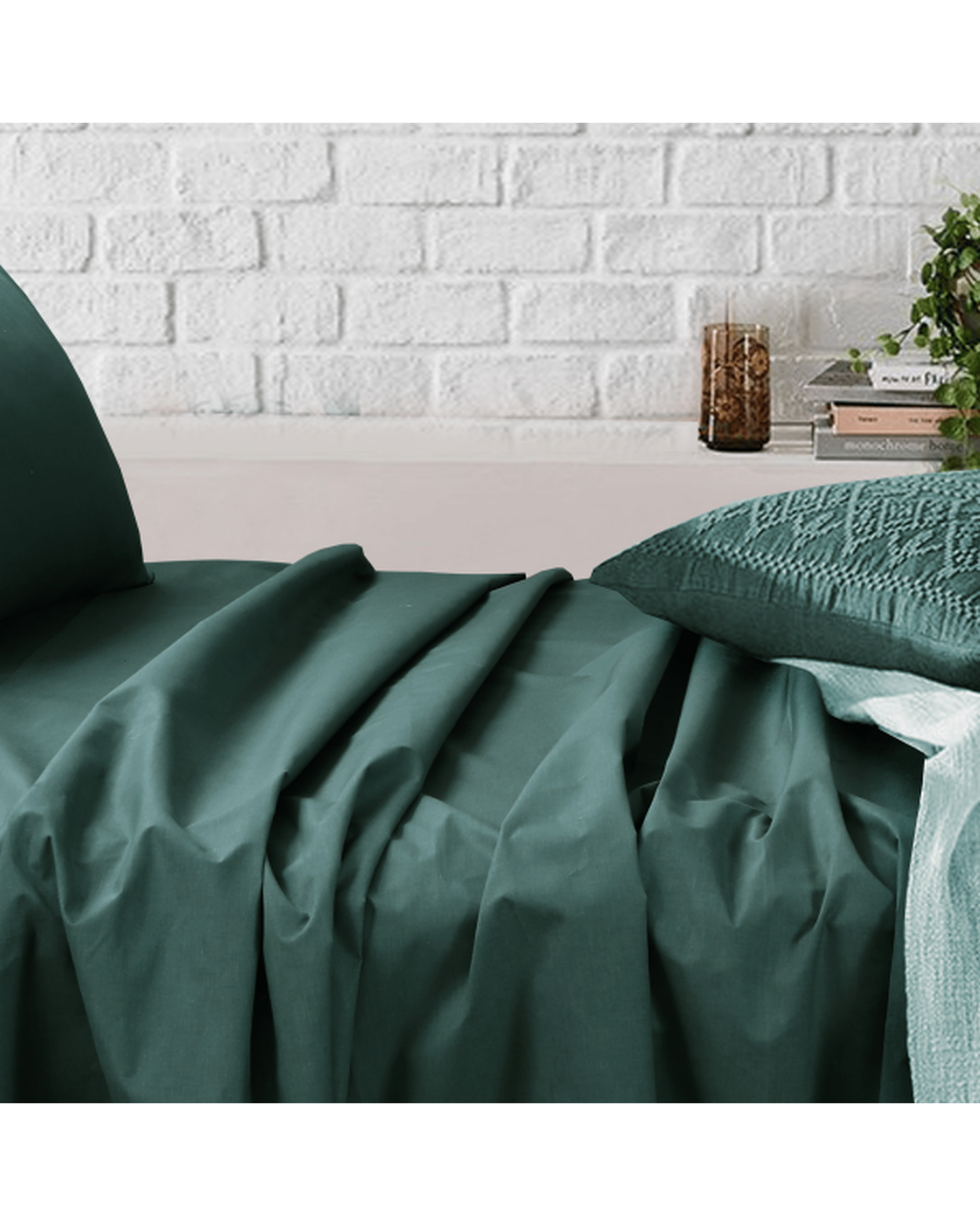 Amsons Sage Bedsheets Set- Flat & Fitted Sheets With Pillowcases Amsons