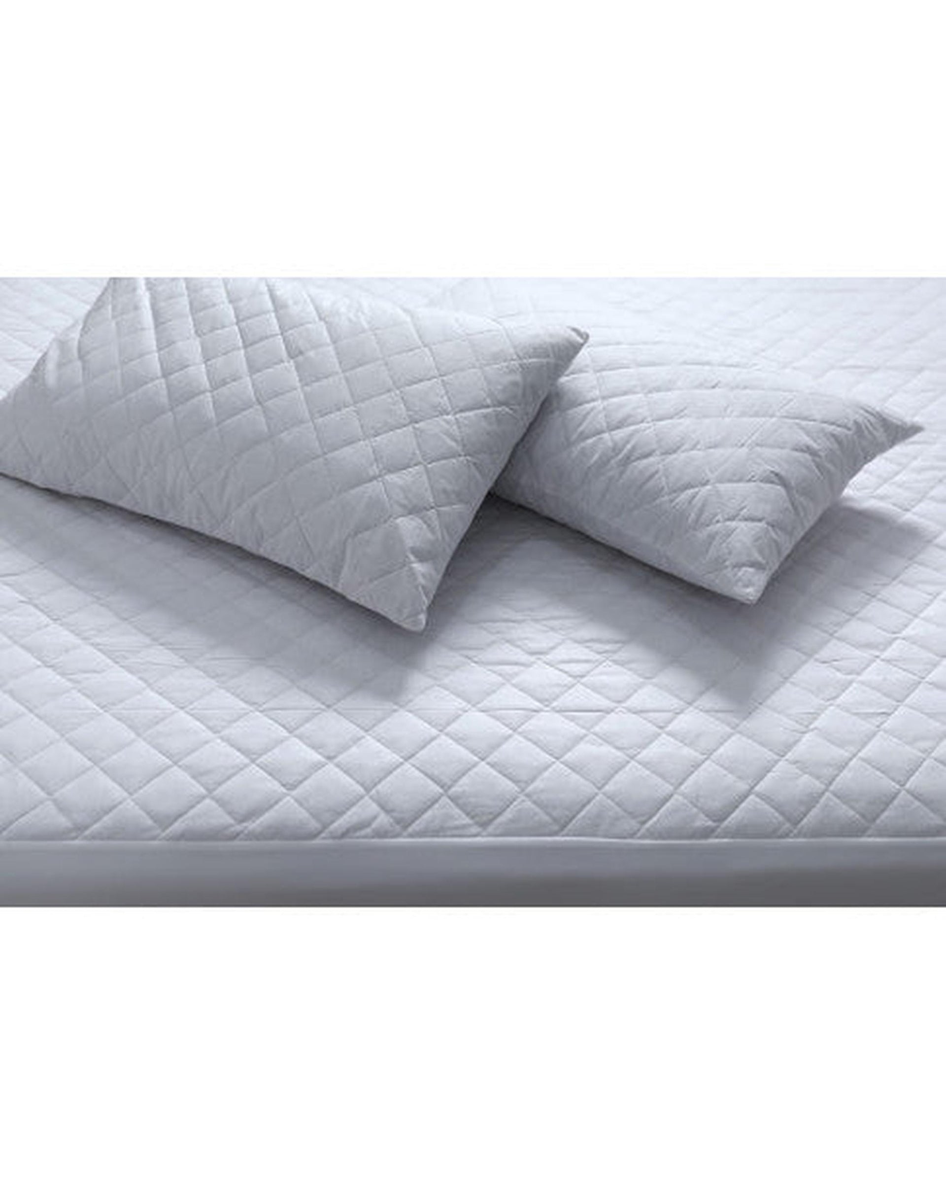 Elan Linen 100% Cotton Quilted Fully Fitted 50cm Deep Waterproof Mattress Protector Elan Linen