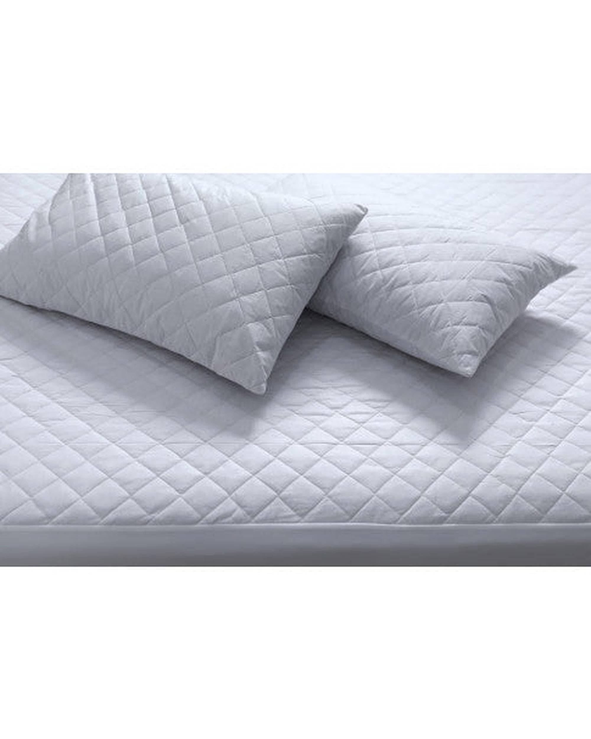 Elan Linen 100% Cotton Quilted Fully Fitted 50cm Deep Waterproof Mattress Protector Elan Linen