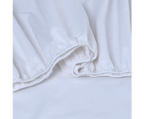 Elan Linen 100% Egyptian Cotton Vintage Washed 500TC Sheets Set - White Elan Linen