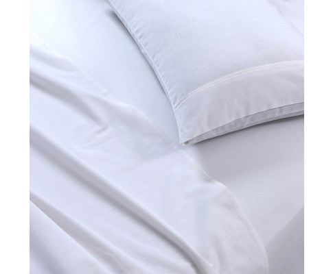 Elan Linen 100% Egyptian Cotton Vintage Washed 500TC Sheets Set - White Elan Linen