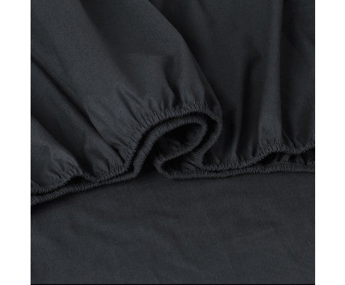 Elan Linen 100% Egyptian Cotton Vintage Washed 500TC Sheets Set - Charcoal Elan Linen