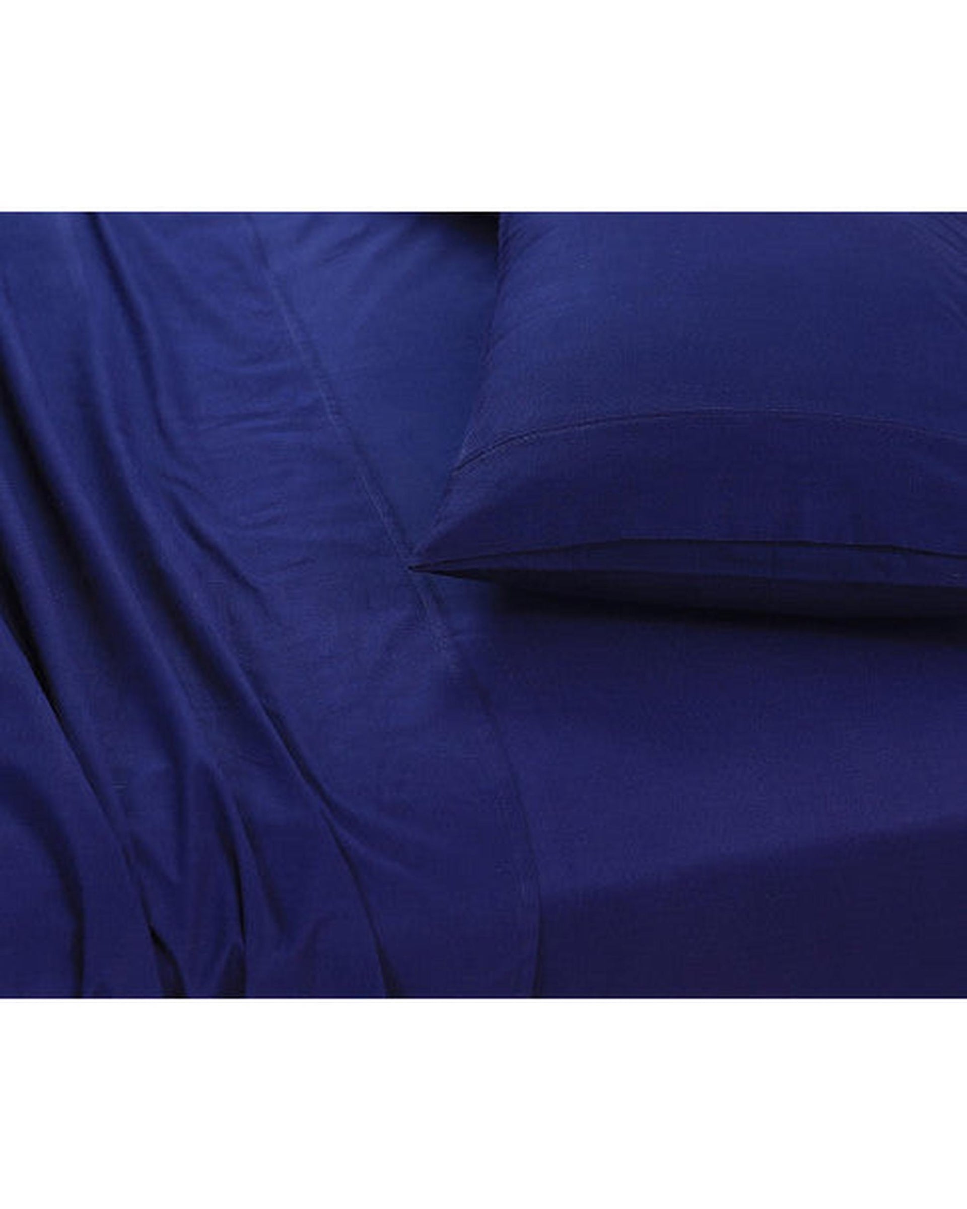 Elan Linen 100% Egyptian Cotton Vintage Washed 500TC Sheets Set - Navy Elan Linen