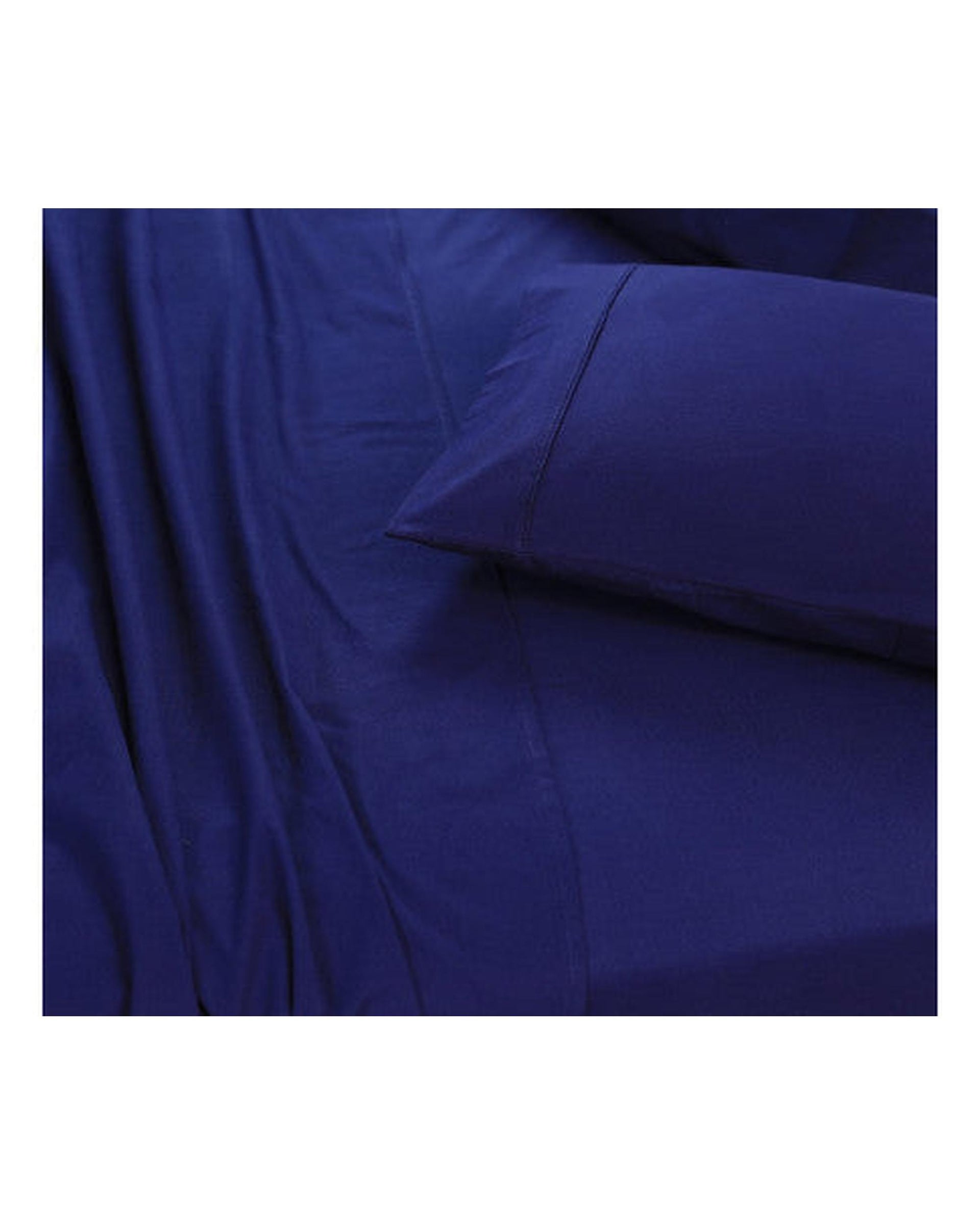 Elan Linen 100% Egyptian Cotton Vintage Washed 500TC Sheets Set - Navy Elan Linen