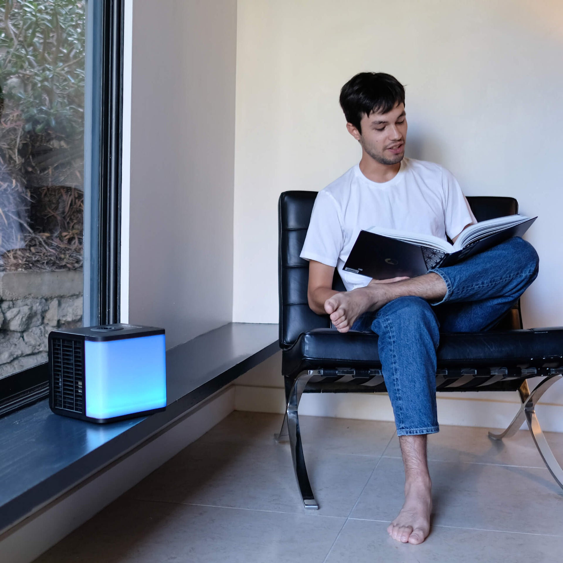 evaLIGHT Plus Personal Portable Air Cooler and Humidifier, Black Big Bedding Australia