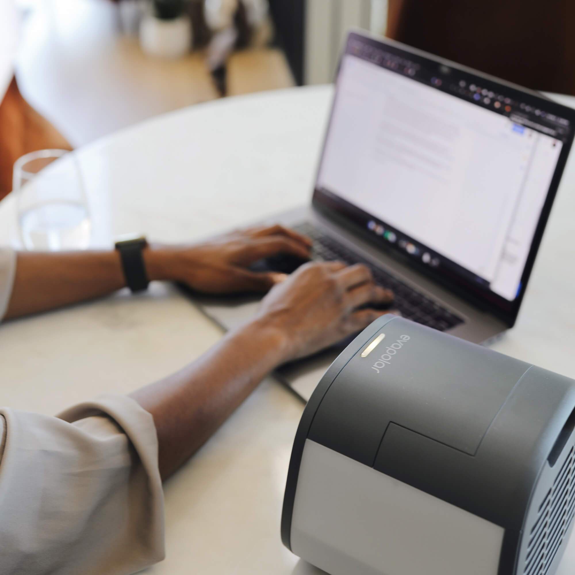 evaCHILL Personal Evaporative Air Cooler and Humidifier, Urban Gray Big Bedding Australia