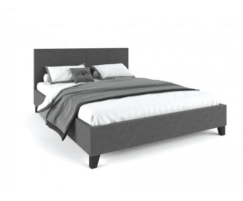 Pale Fabric Bed Frame - Charcoal Big Bedding Australia