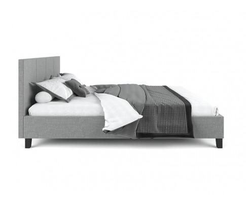 Pale Fabric Bed Frame - Grey Big Bedding Australia