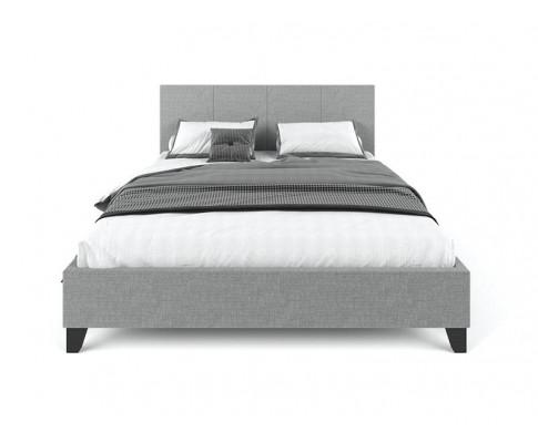 Pale Fabric Bed Frame - Grey Big Bedding Australia