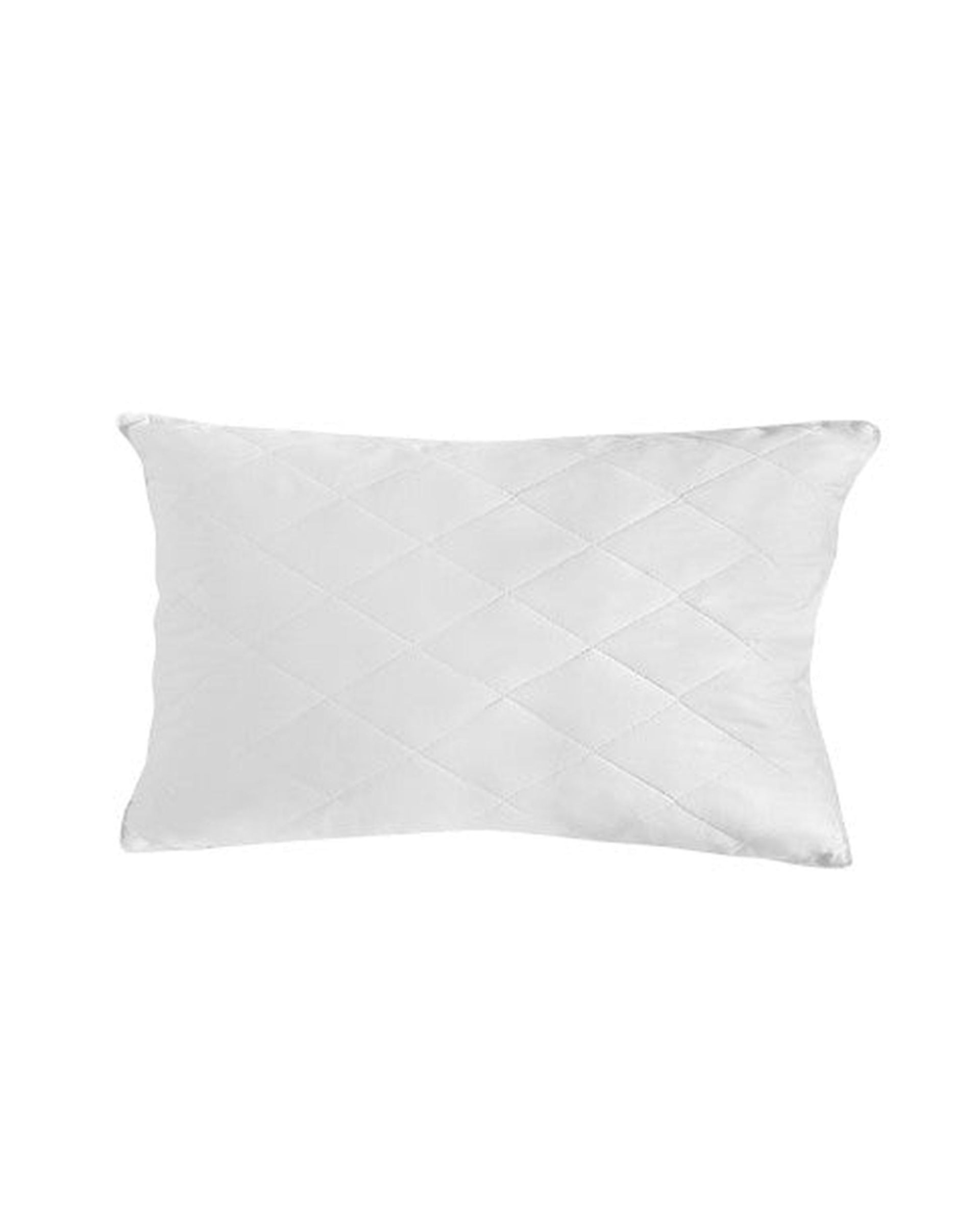 Royal Comfort Luxury Bamboo Blend Quilted Pillow Twin Pack Extra Fill Support White 50 x 75cm Royal Comfort