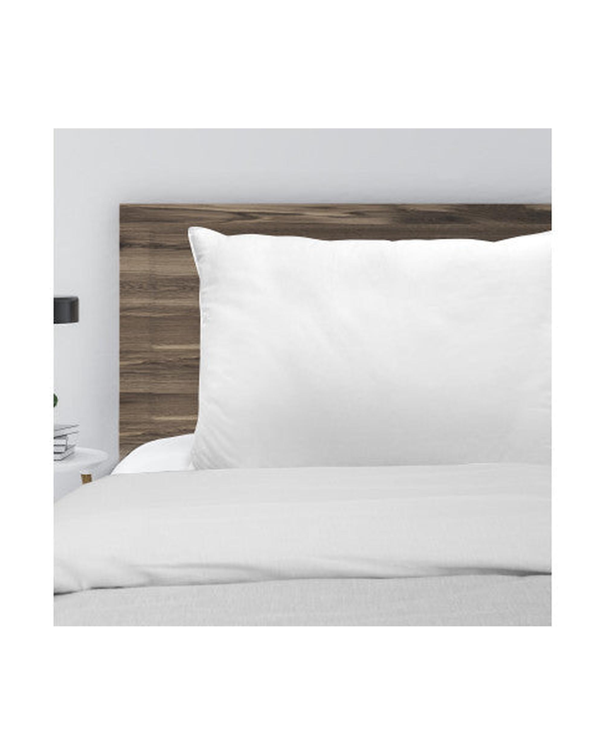 Royal Comfort Luxury Bamboo Blend Gusset Pillow Single Pack 4cm Gusset Support 50 x 75cm White Royal Comfort