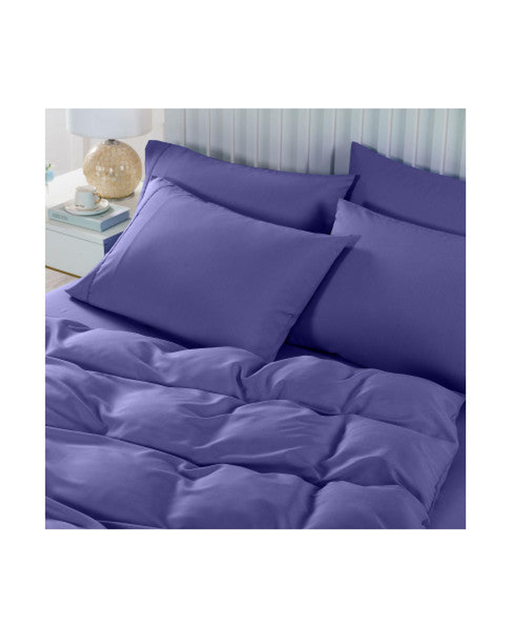 Royal Comfort 2000TC 6 Piece Bamboo Sheet & Quilt Cover Set Cooling Breathable - ROYAL BLUE Royal Comfort