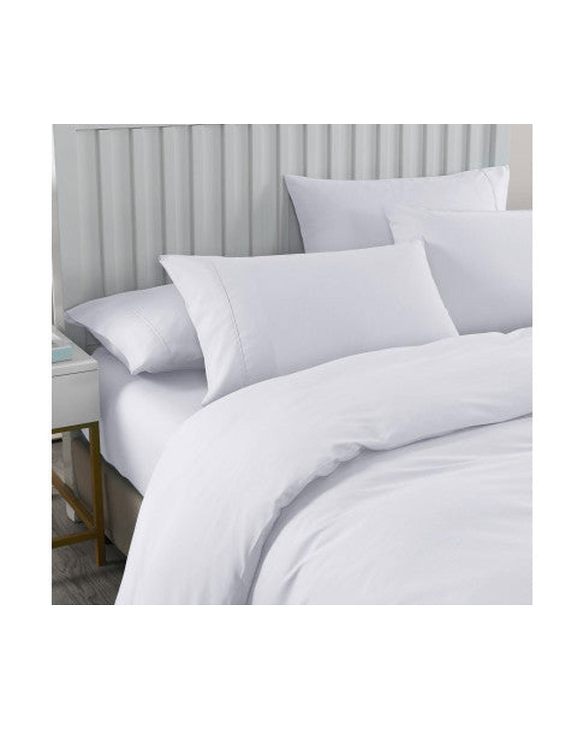 Royal Comfort 2000TC 6 Piece Bamboo Sheet & Quilt Cover Set Cooling Breathable - WHITE Royal Comfort