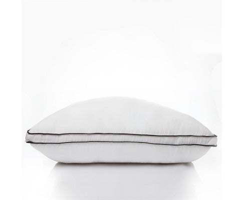 Silk Blend Pillow Hypoallergenic Gusset Cotton Cover Single Pack White 50 x 75cm Casa Decor