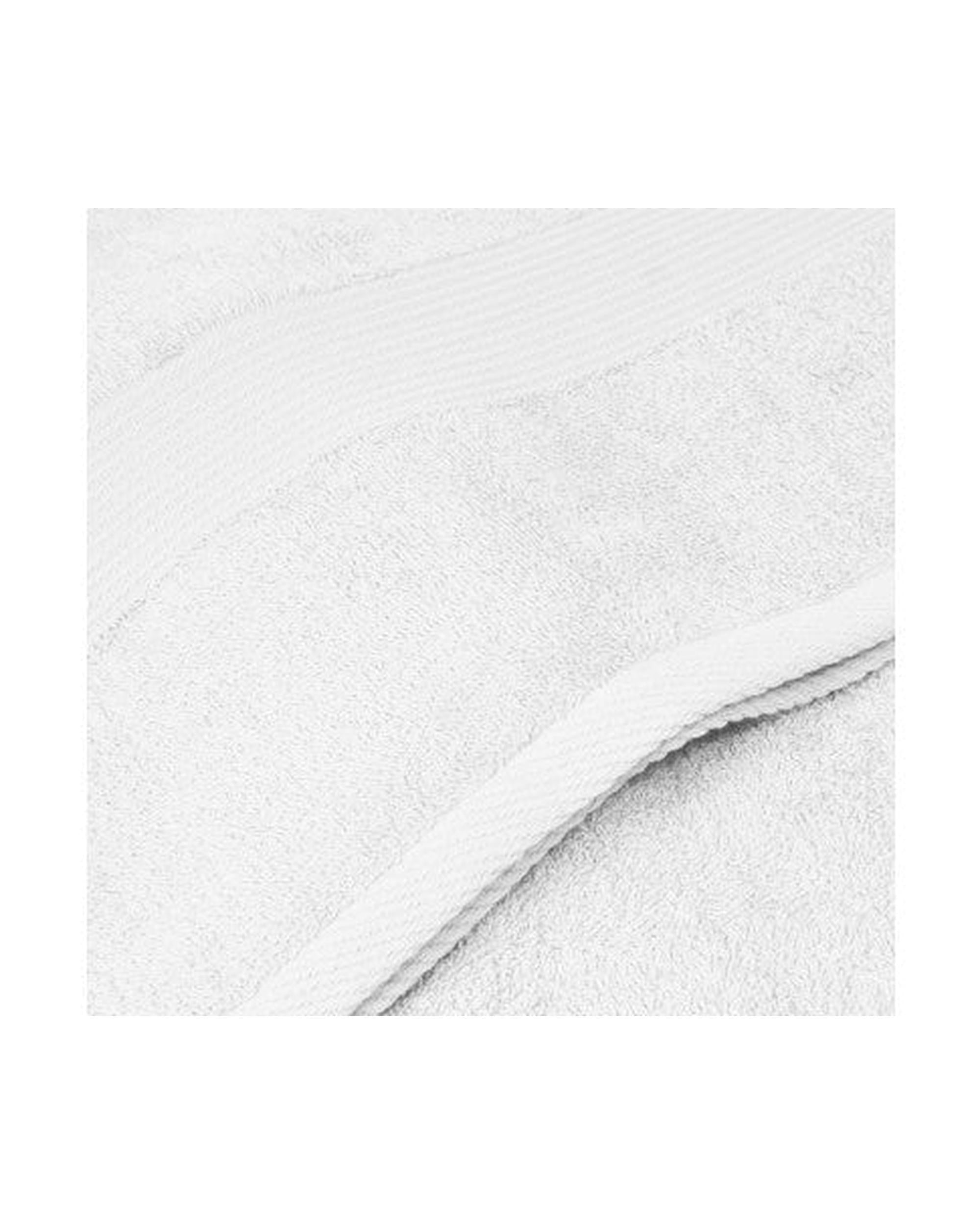 Royal Comfort 4 Piece Cotton Bamboo Towel Set 450GSM Luxurious Absorbent Plush White Royal Comfort