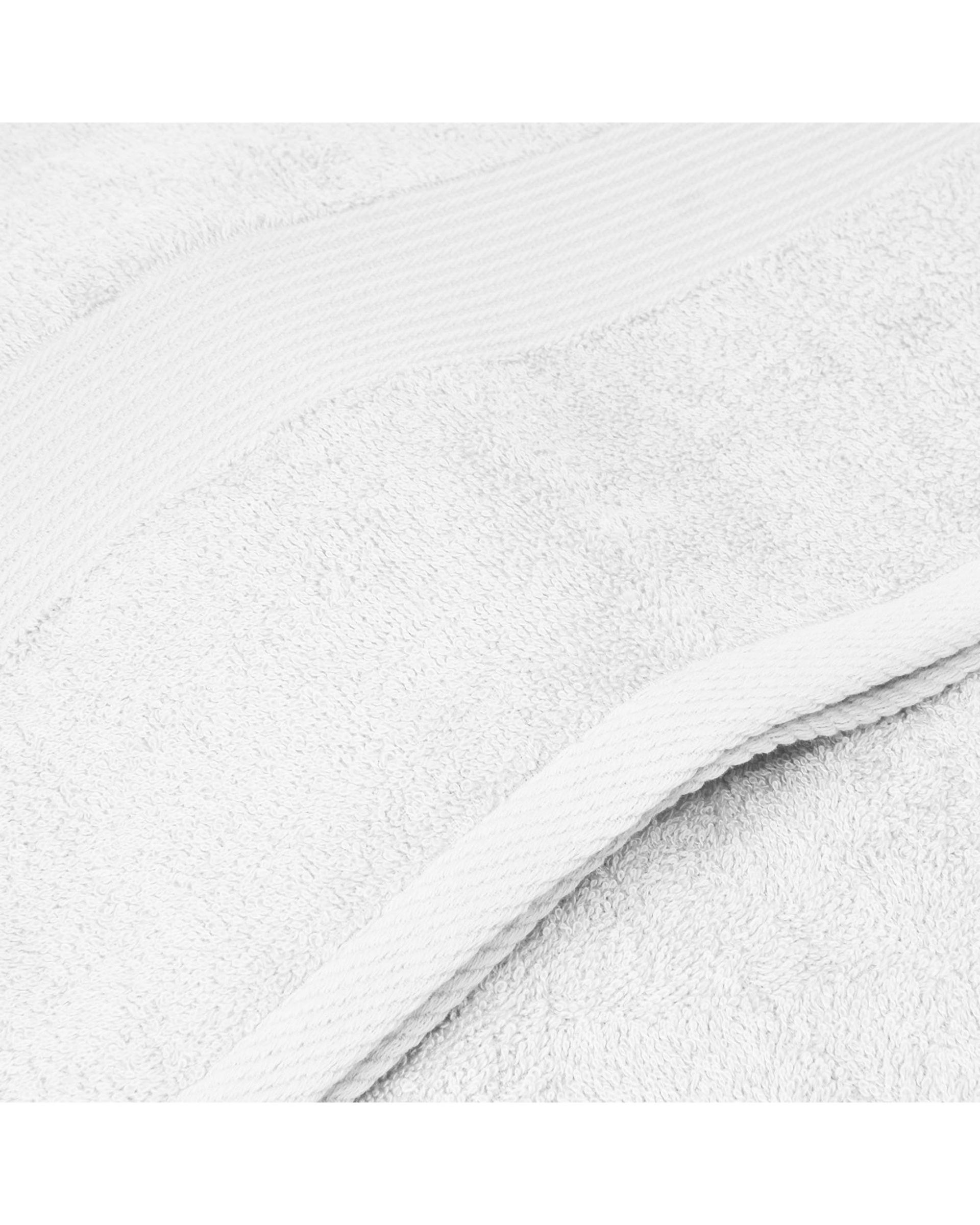 Royal Comfort 5 Piece Cotton Bamboo Towel Set 450GSM Luxurious Absorbent Plush  White Royal Comfort