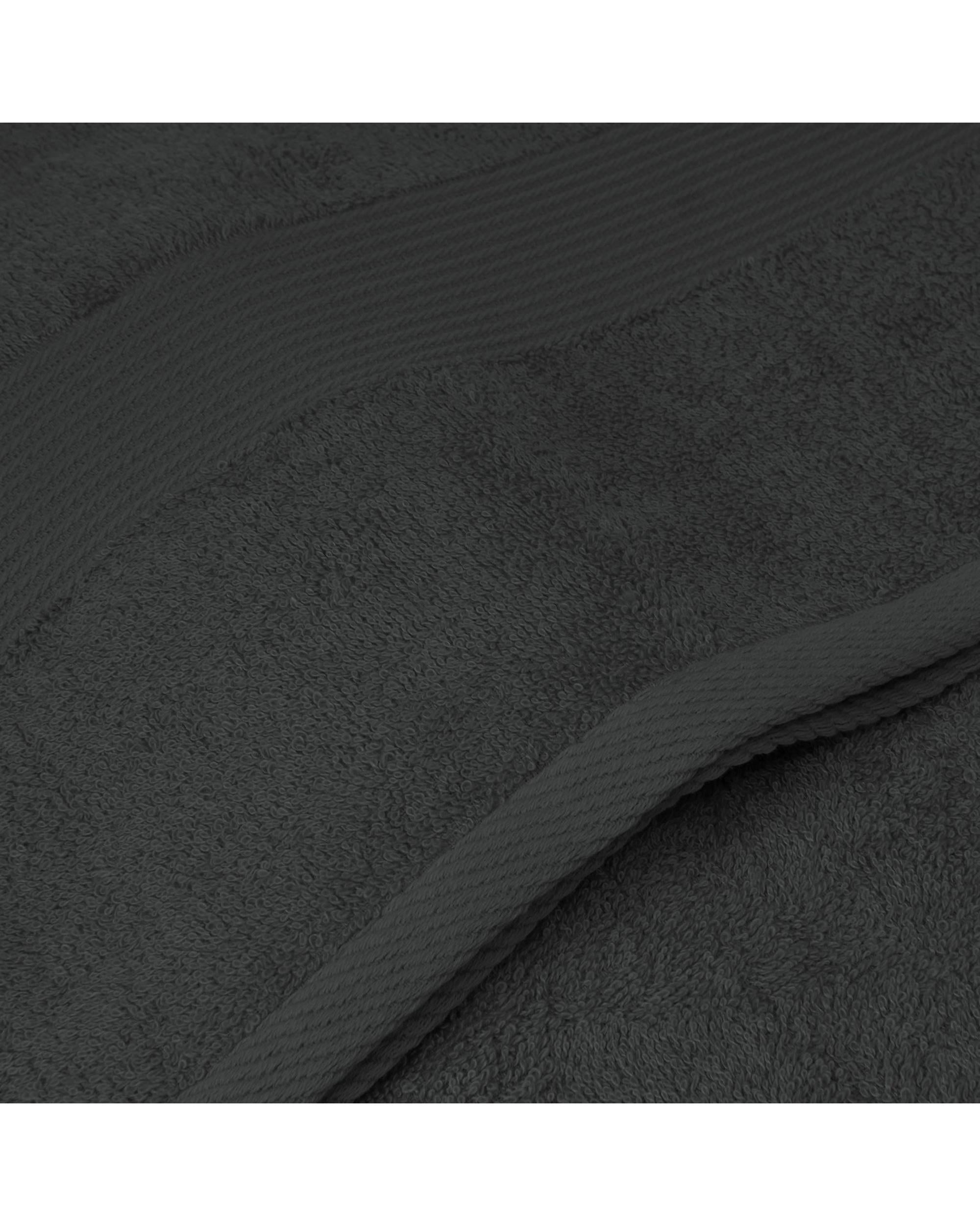 Royal Comfort 5 Piece Cotton Bamboo Towel Set 450GSM Luxurious Absorbent Plush  Granite Royal Comfort