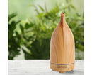 Aroma Diffuser 100ml Ultrasonic Humidifier Purifier And 3 Pack Oils - Light Wood Milano Decor