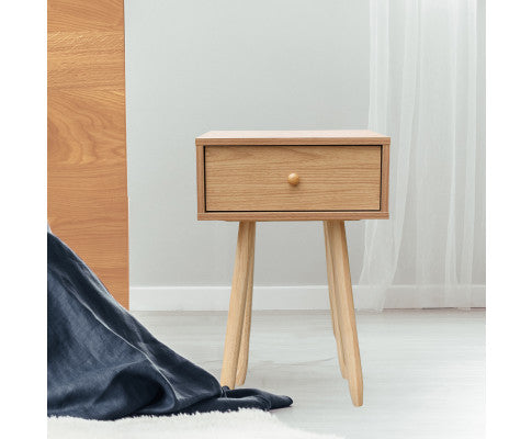 Bedside Table Kirrawee Drawers Nightstand Unit Cabinet Storage Milano Decor
