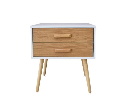 Bedside Table Bronte Drawers Nightstand Unit Cabinet Storage Milano Decor