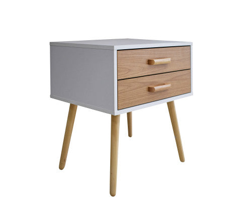 Bedside Table Bronte Drawers Nightstand Unit Cabinet Storage Milano Decor