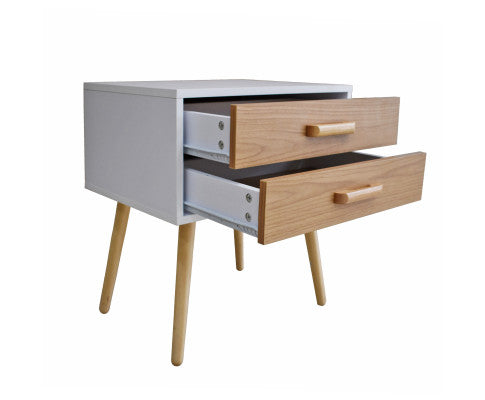 Bedside Table Bronte Drawers Nightstand Unit Cabinet Storage Milano Decor