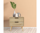 Bedside Table Paddington Drawers Nightstand Unit Cabinet Storage Milano Decor