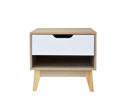 Bedside Table Manly Drawers Nightstand Unit Cabinet Storage Milano Decor