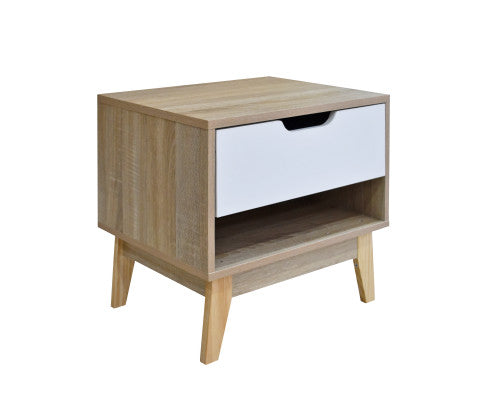 Bedside Table Manly Drawers Nightstand Unit Cabinet Storage Milano Decor