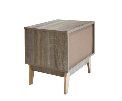 Bedside Table Manly Drawers Nightstand Unit Cabinet Storage Milano Decor