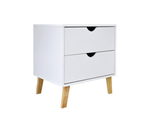 Bedside Table Turramurra Drawers Nightstand Unit Cabinet Storage Milano Decor