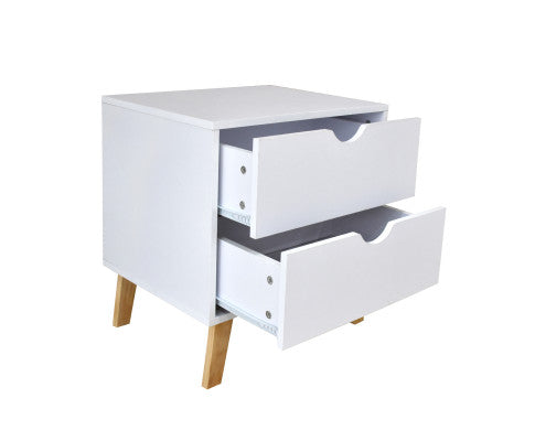 Bedside Table Turramurra Drawers Nightstand Unit Cabinet Storage Milano Decor