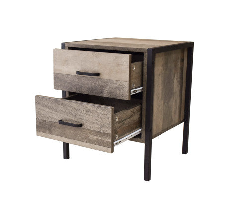 Bedside Table Palm Beach Drawers Nightstand Unit Cabinet Storage Milano Decor