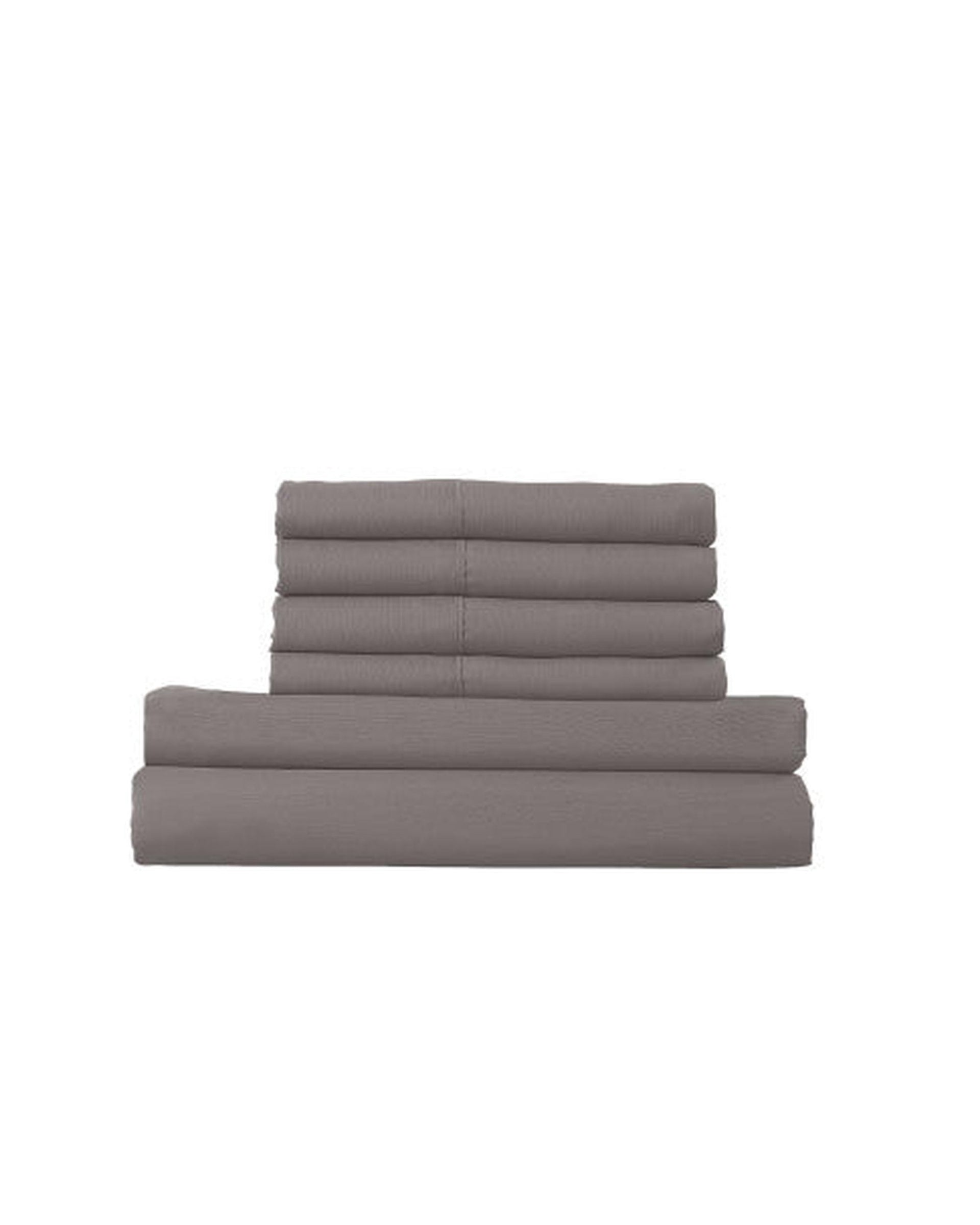Royal Comfort 1500 Thread Count 6 Piece Cotton Rich Bedroom Collection Set - GREY Royal Comfort
