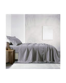 Royal Comfort Vintage Washed 100% Cotton Sheet Set Fitted Flat Sheet Pillowcases - GREY Royal Comfort
