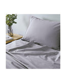 Royal Comfort Vintage Washed 100% Cotton Sheet Set Fitted Flat Sheet Pillowcases - GREY Royal Comfort