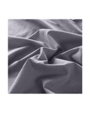Royal Comfort Vintage Washed 100% Cotton Sheet Set Fitted Flat Sheet Pillowcases - GREY Royal Comfort