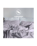 Royal Comfort Vintage Washed 100% Cotton Sheet Set Fitted Flat Sheet Pillowcases - GREY Royal Comfort