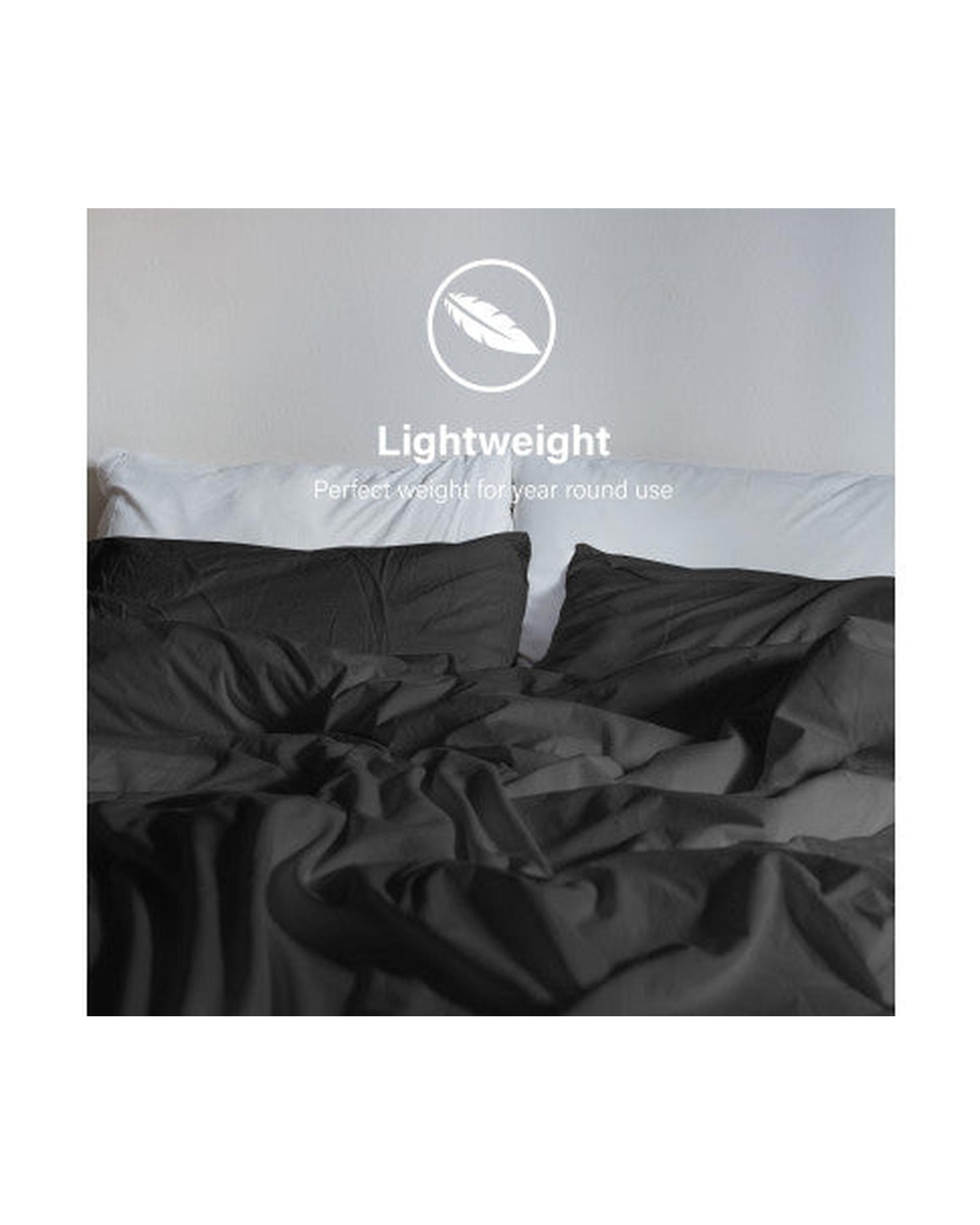 Royal Comfort Vintage Washed 100% Cotton Quilt Cover Set Bedding Ultra Soft - Charcoal Royal Comfort