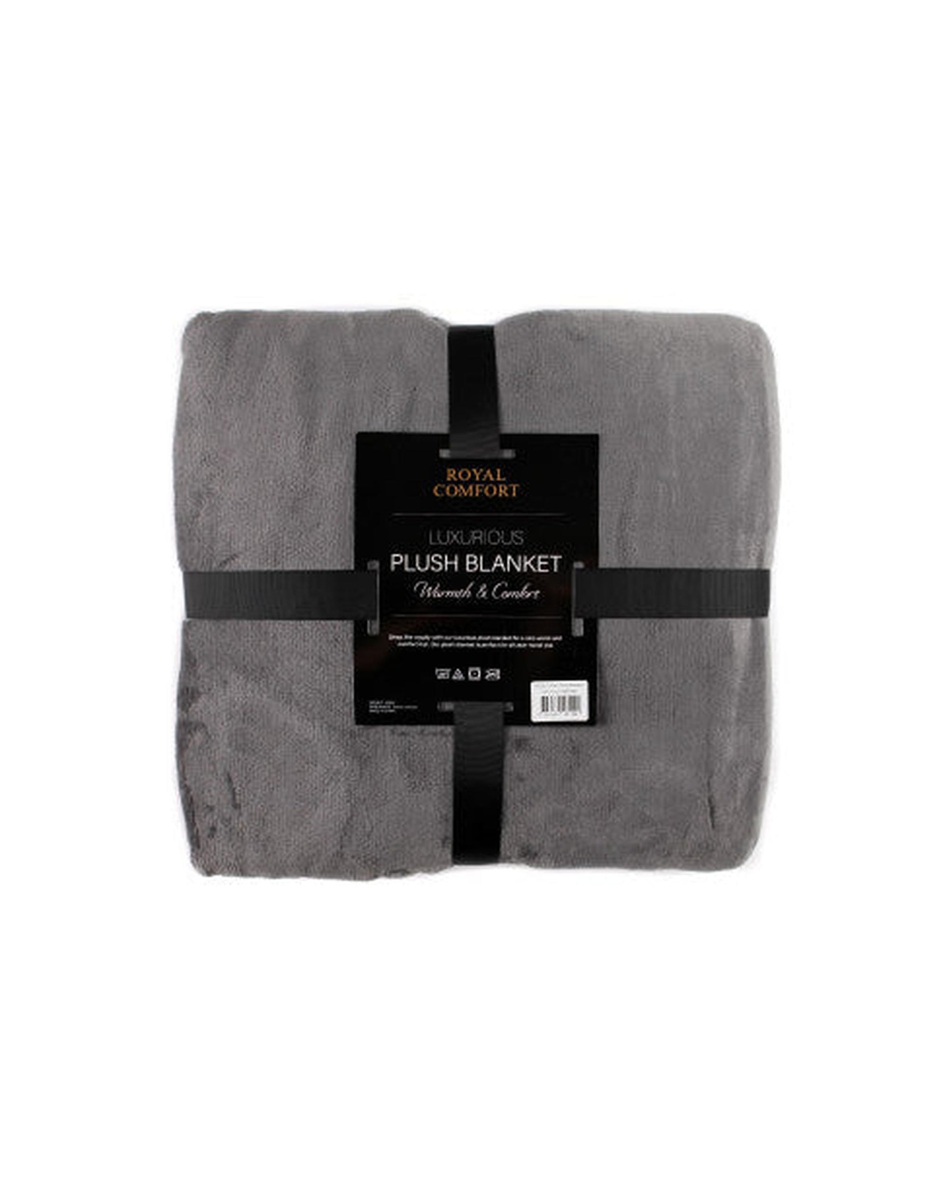 Royal Comfort Plush Blanket Throw Warm Soft Super Soft Large 220cm x 240cm - 5 Colours Royal Comfort