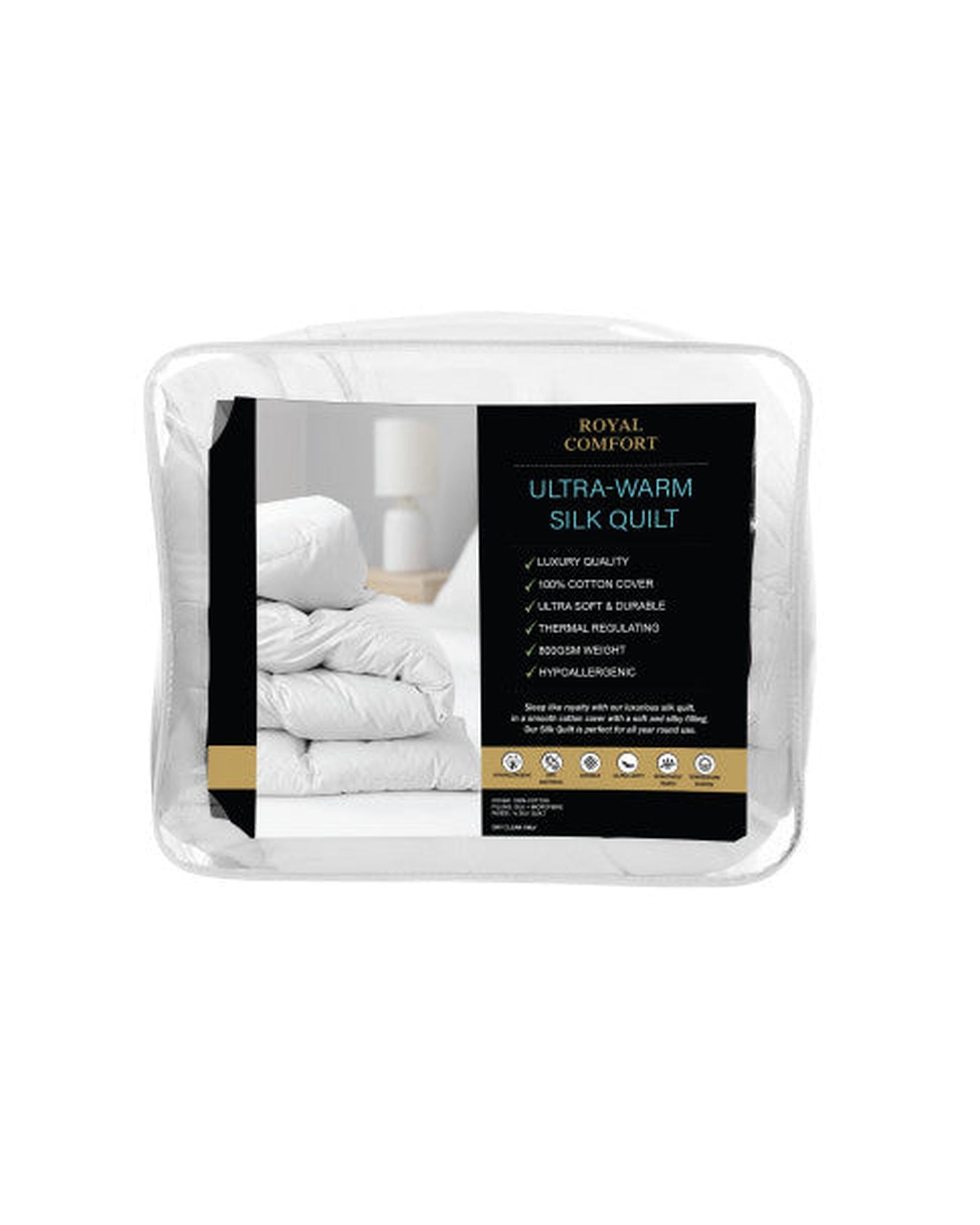 Royal Comfort 800GSM Silk Blend Quilt Duvet Ultra Warm Winter Weight Doona Royal Comfort