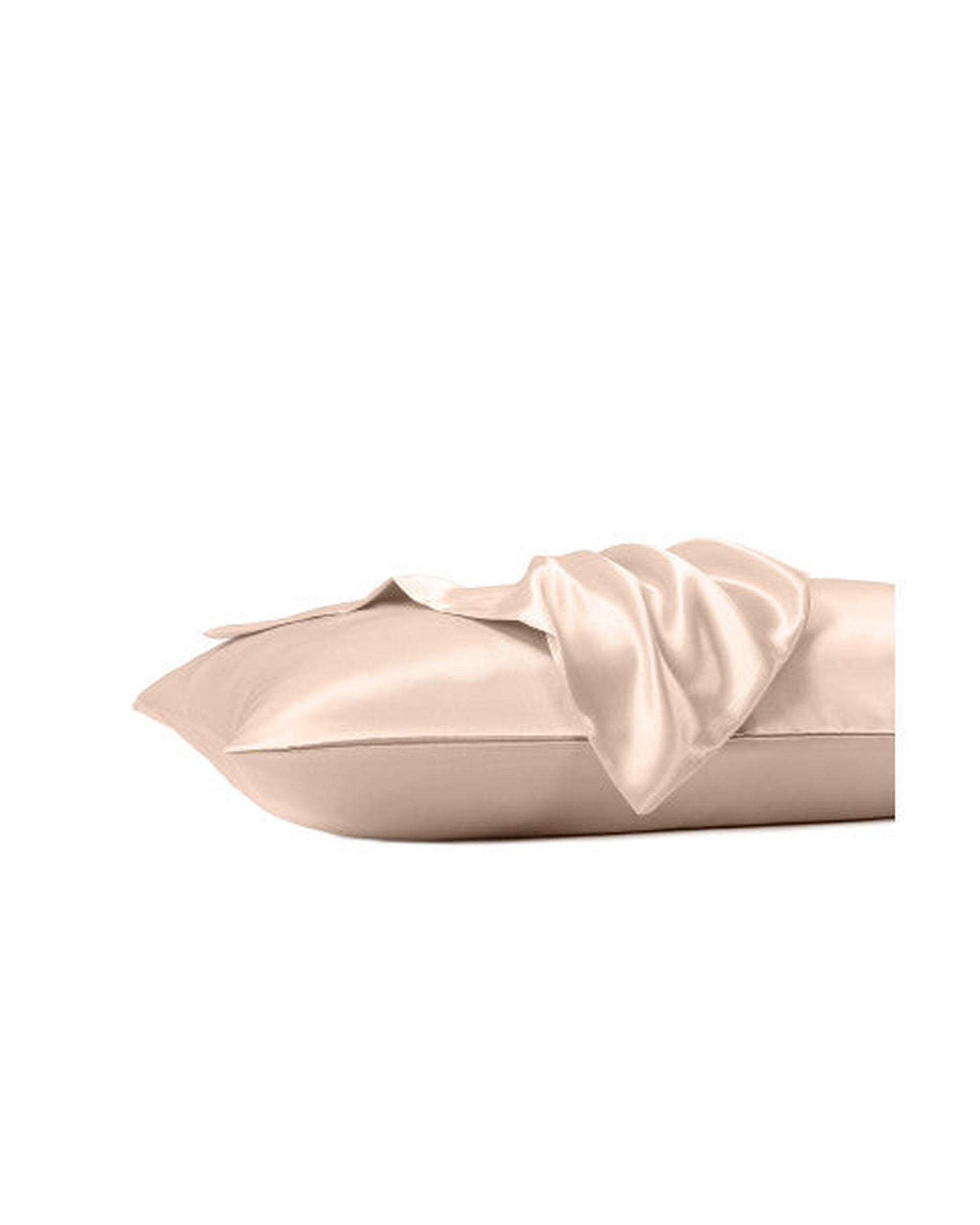 Royal Comfort Satin Sheet Set 3 Piece Fitted Flat Sheet Pillowcases - Champagne Pink Royal Comfort