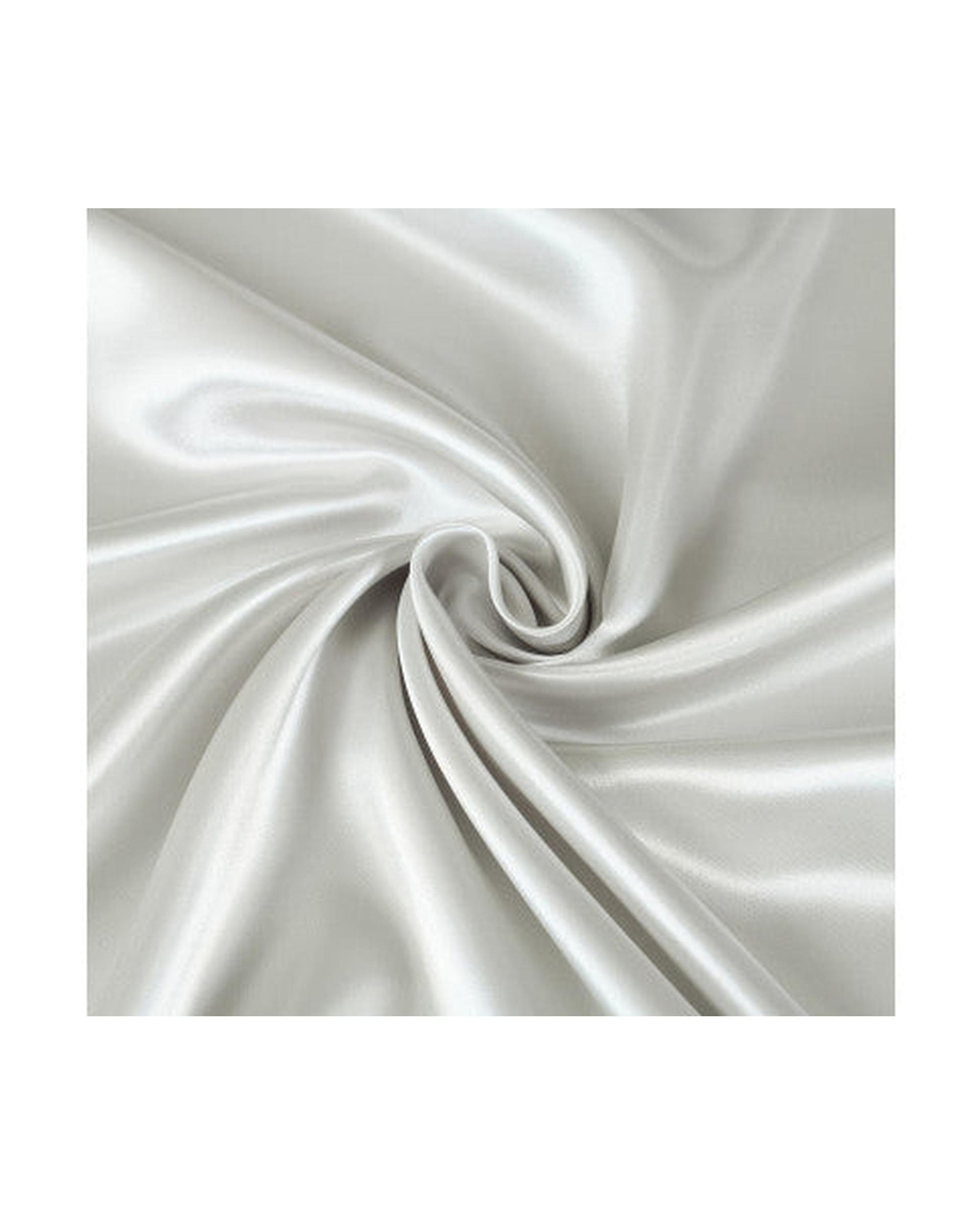 Royal Comfort Satin Sheet Set 3 Piece Fitted Flat Sheet Pillowcases - Silver Royal Comfort