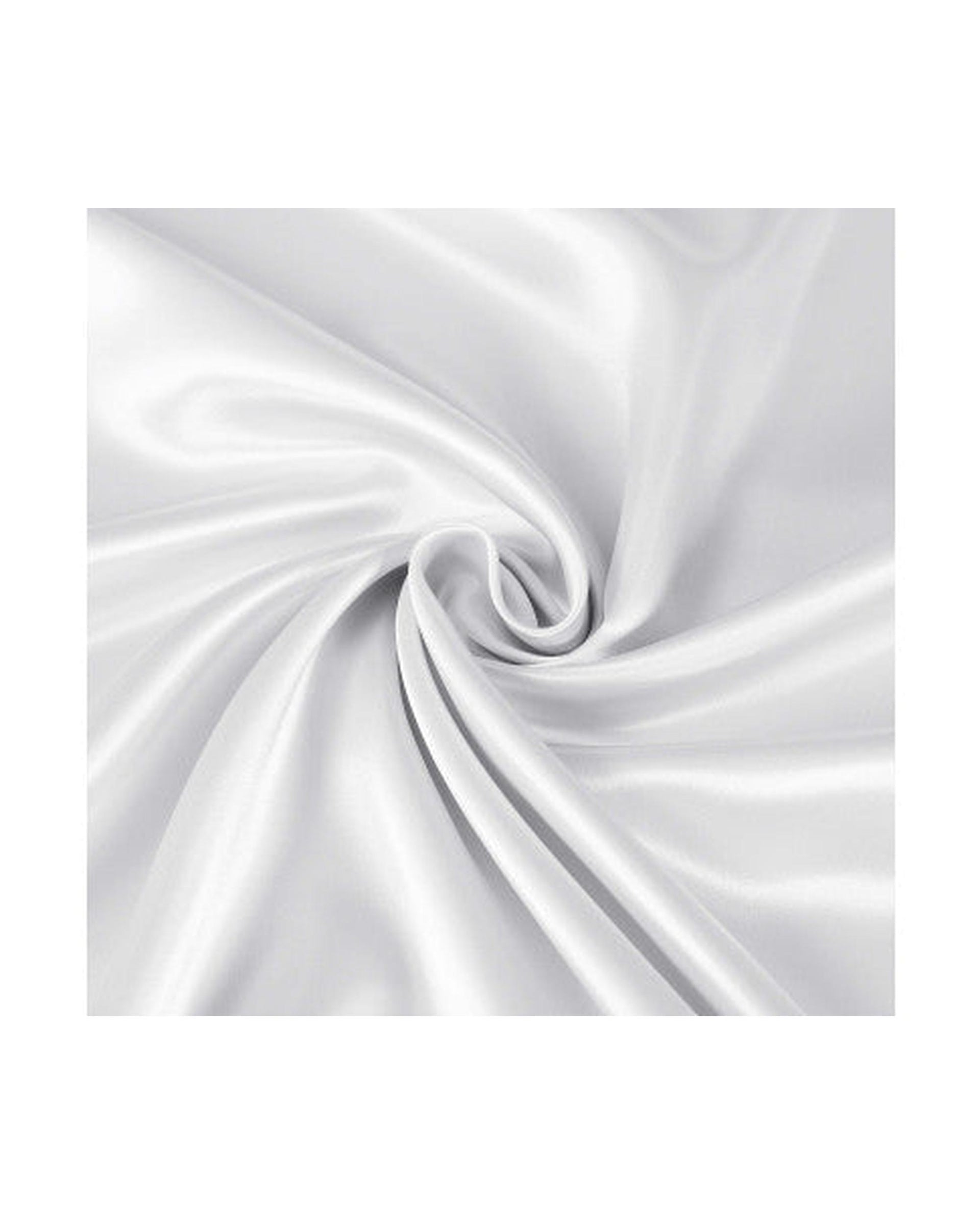Royal Comfort Satin Sheet Set 3 Piece Fitted Flat Sheet Pillowcases - White Royal Comfort