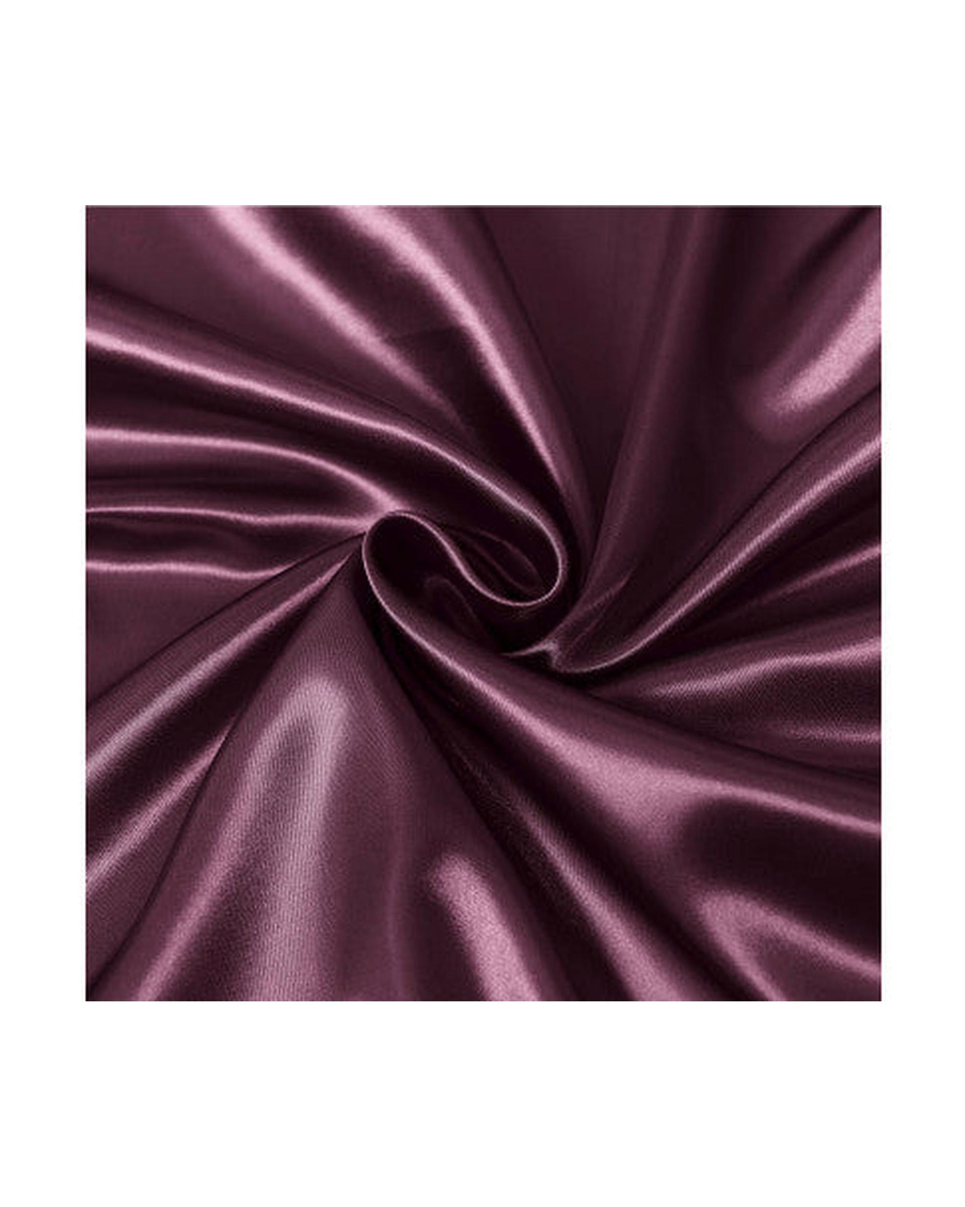 Royal Comfort Satin Sheet Set 3 Piece Fitted Flat Sheet Pillowcases - Malaga Wine Royal Comfort